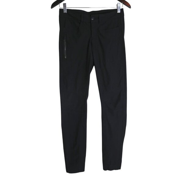 Lululemon Bust A Move Pants Moto Slim Fit Reflective Stretchy Black Size 4 - Picture 6 of 11